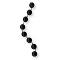 Black 7.5 Mm Bead Necklaces